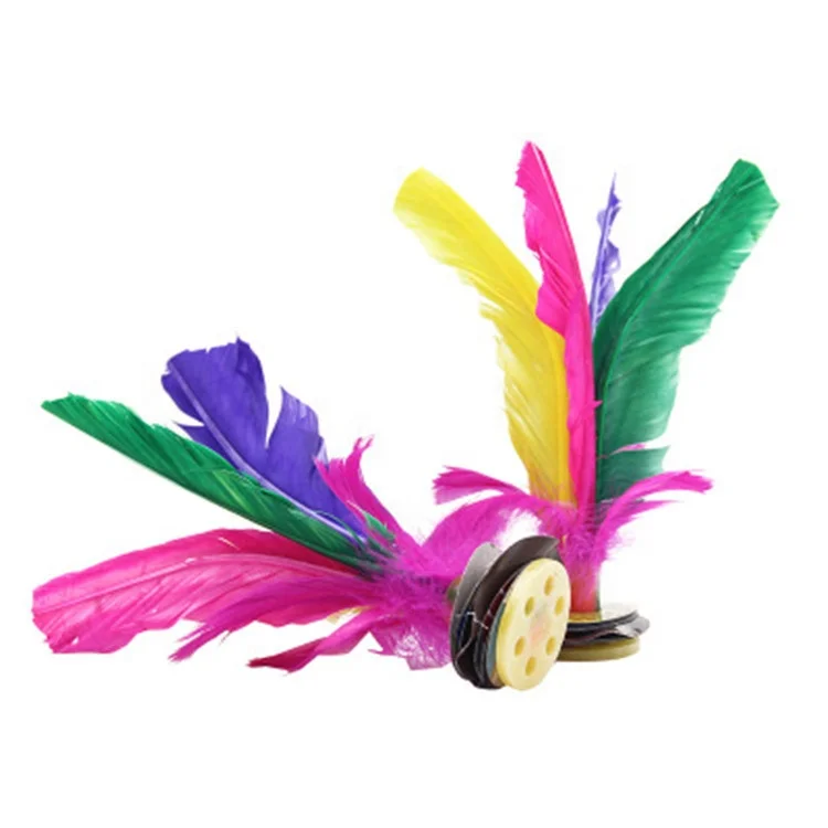 

Kick Feather Shuttlecock Original China Jianzi Outdoor Game Foot Exercise, Colorful