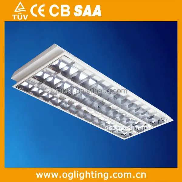 Ce Cb Factory 2x18w Recessed Louver Type Troffer Fixture Office Led Grille Fluorescent Light