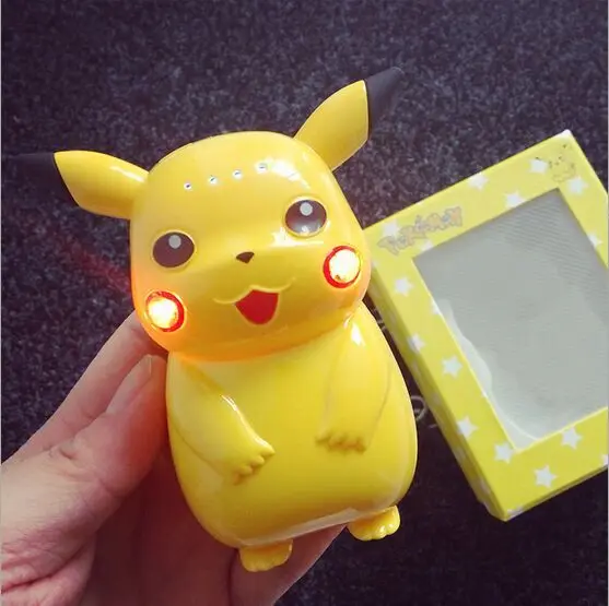 (New) 2016 Hot Sale Cute Protable 5200mAh Pokeball Pokemon Pikachu Power Bank 5200mAh