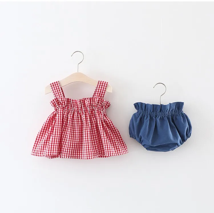 
2018 Summer Kids Girl Clothing Sets Ins Tops and Shorts Children Clothing 