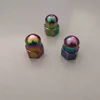 RAINBOW COLOR TITANIUM 6AL4V HEX HEAD DOME CAP NUT 3/8-26