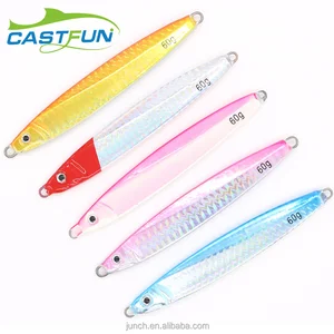 50pcs/lot 60g Artificial Bait vertical jigging lure Saltwater Jigging lead fishing lure