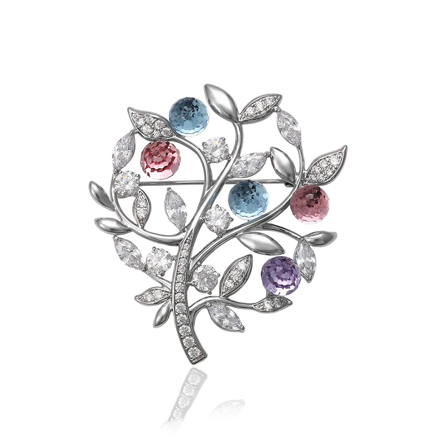 

00079 xuping trend fashion jewelry fancy beatuiful tree shape brooch pin