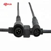 LED light male female plug 3 pin waterproof connector cable