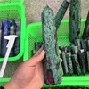 Natural large red ruby in green zoisite crystal gem wand point healing