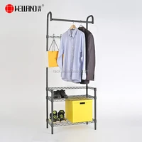 

Metal 3 Tier Cloth Drying Hanger Coat Clothes Rack Stand Outdoor Design Retail