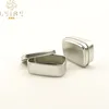 Recycling easy open aluminum can lid 60ml 80ml 100ml 150ml square rectangle aluminum tin box for candle candy tea coffee