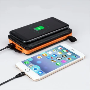 Wireless 10000mAh Solar Power Bank Mobile Phones