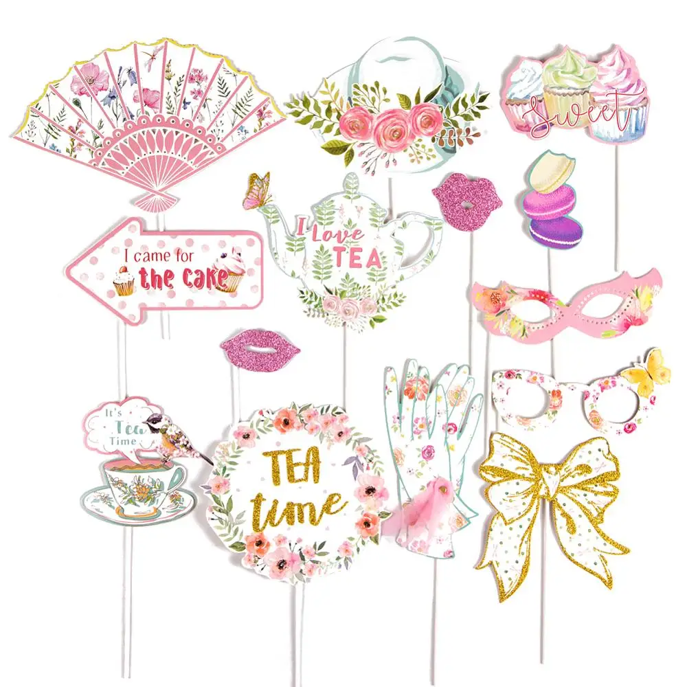 

Afternoon Tea Time Selfie Essential Photo Booth Props