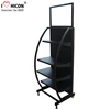 Free Design Metallic Flooring Wheeled Visual Merchandising Home Power Generator Display Rack
