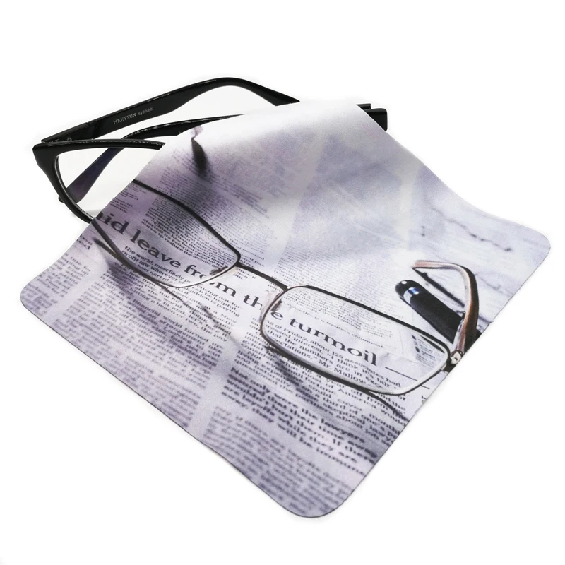 

Custom microfiber cleaning cloths for glasses sunglasses eyeglasses