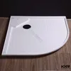 Modern solid surface cultured marble tub surrounds shower tray
