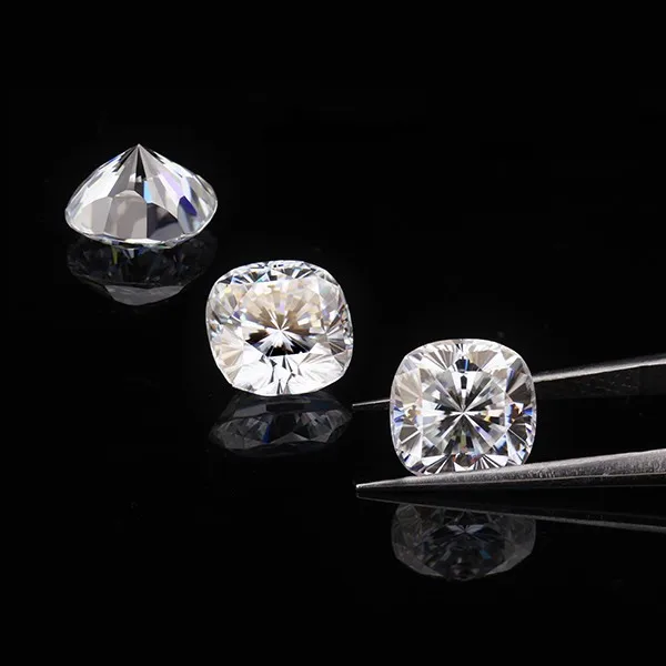 1.5 Carats H&a Cut Moissanite Diamond Clear White 7.5mm Synthetic ...