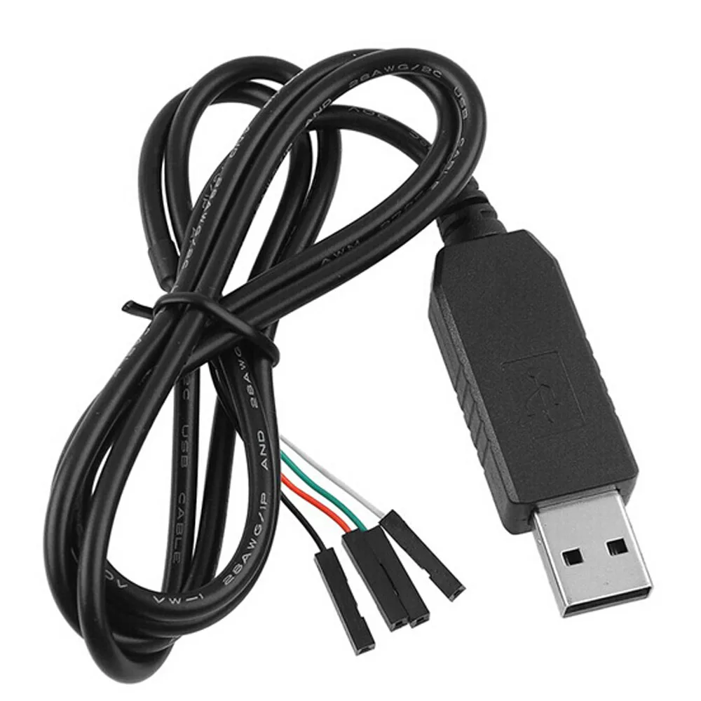 

Okystar OEM/ODM 1M Length 4Pin USB To UART TTL USB Cable PL2303HX Cable Converter Module For Windows/Mac OS, Black