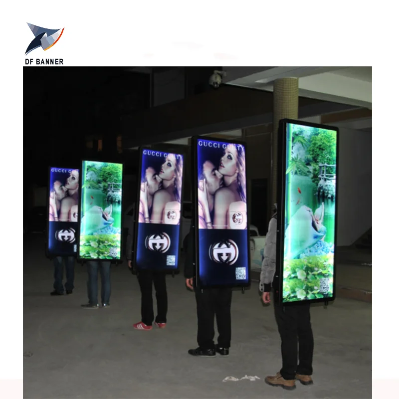 
Newly 2020 wholesale Backpack LED Human Walking Billboard for Advertising with LED Moving Message 