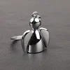 Simple design cheap wholesale zinc alloy key ring guardian angel keychain