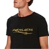 OEM Custom grey T-shirt Men's 100%Cotton Short Sleeve Tee gold print t shirt