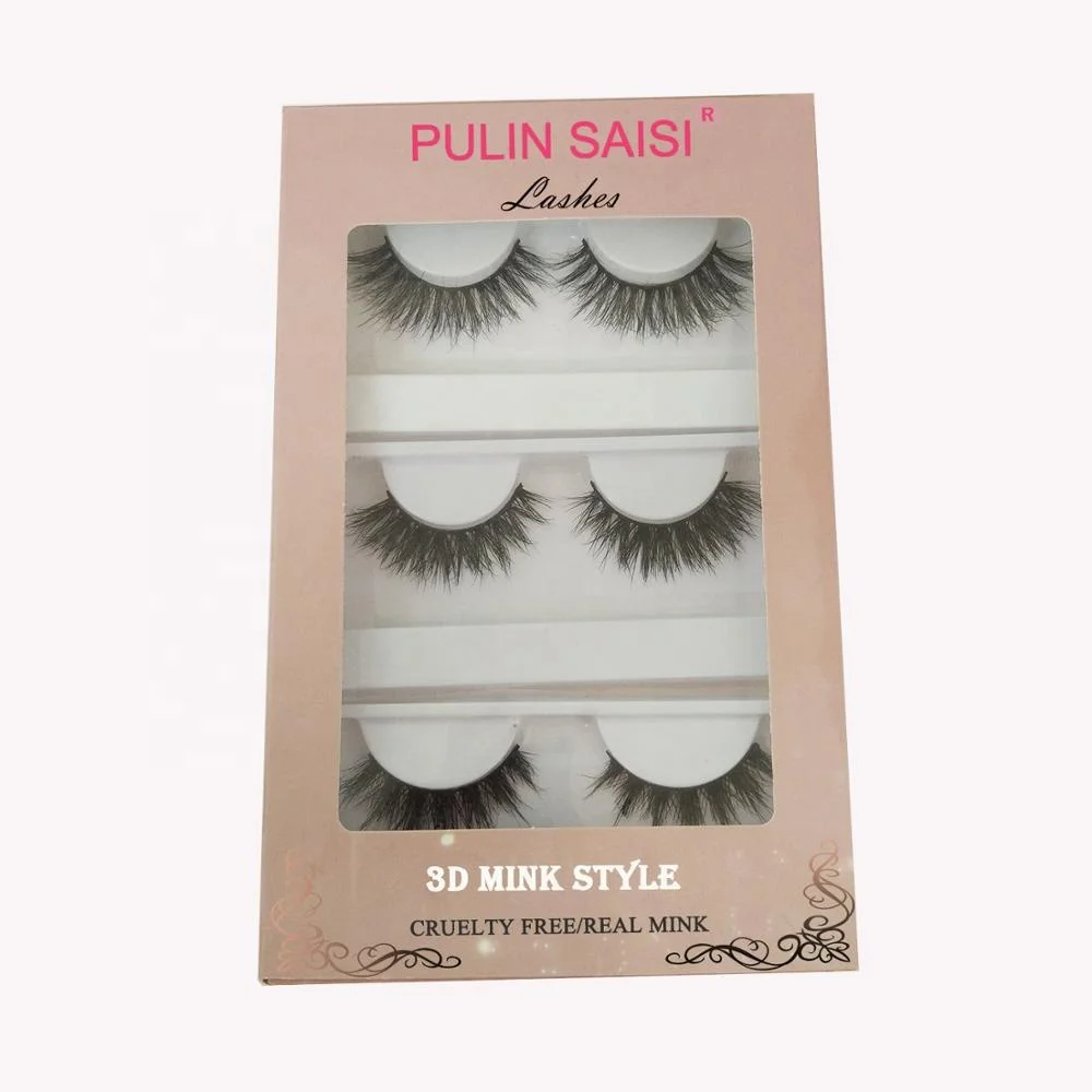 

Top sale fake eyelashes manufacturers with handmade mink lashes, Natural black