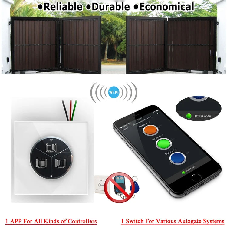 Electric Sliding Gate Opener Ac Motor Sliding Gate Controller Wifi