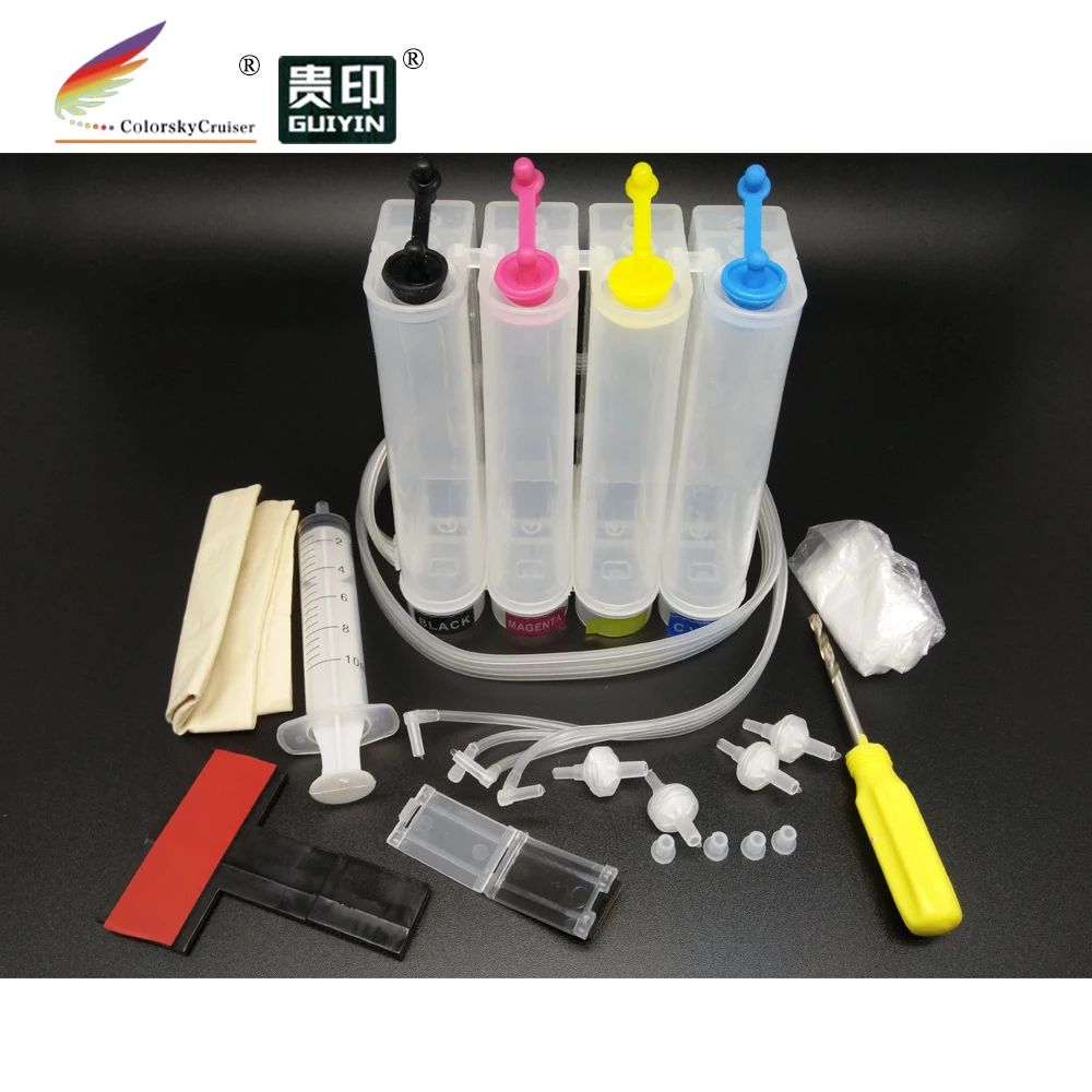 
universal 4 color CISS tank kit with accessaries of ink inkjet cartridges for Epson for Brother for Canon for HB printers 