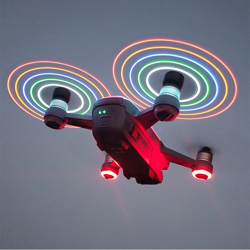 

Rechargeable LED Flash Propellers for DJI Spark Drone Accessories