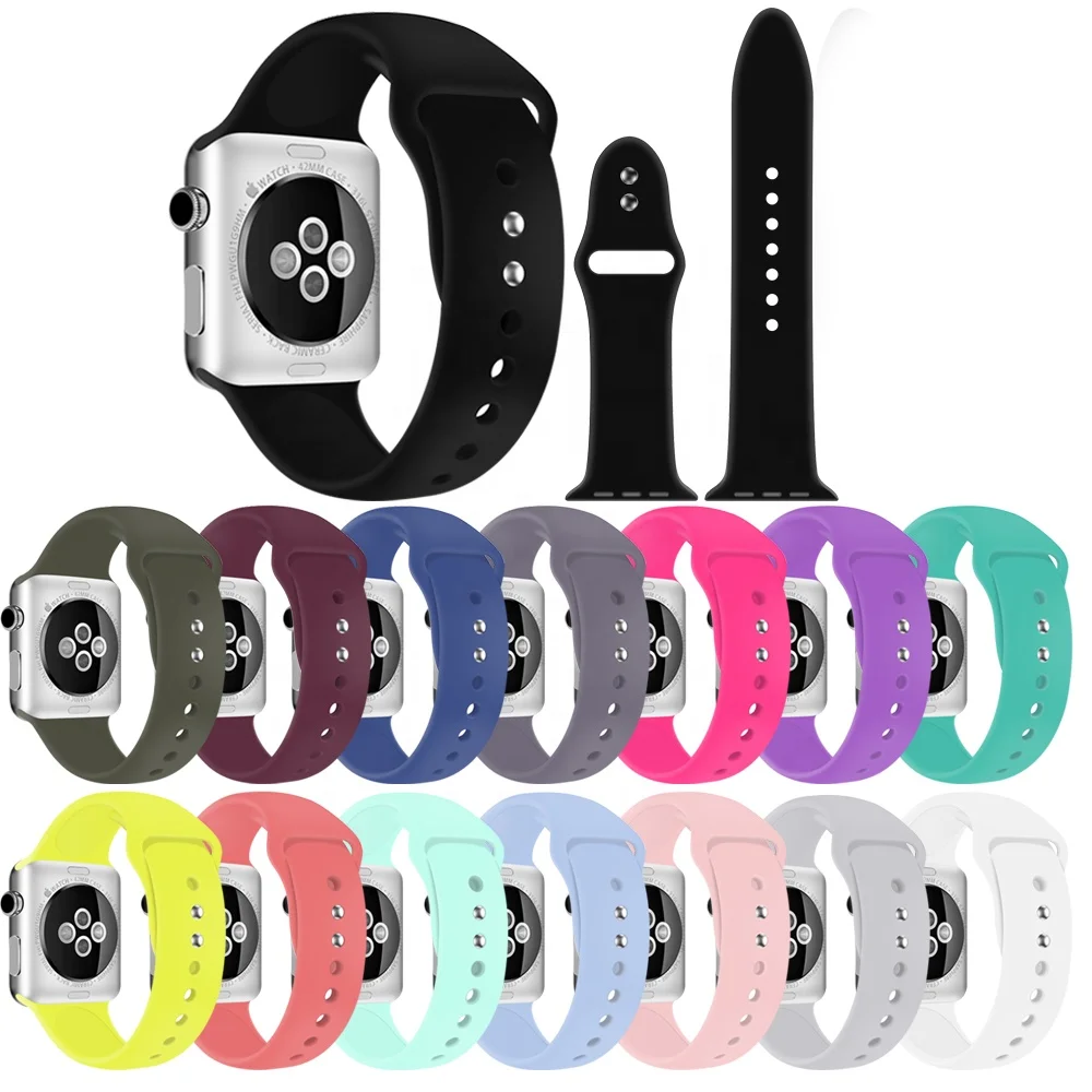 

Sport Style Silicone Watch Brand For Apple Wrist Bands 38mm 42mm Accessories