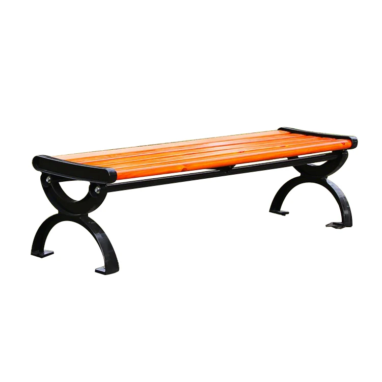 Hot sale wood park garden benchcast iron skeleton