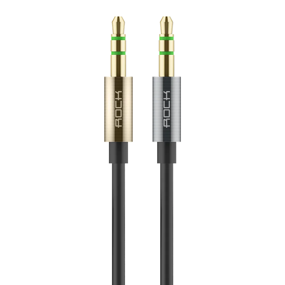 

ROCK JACK Audio AUX Cable, Male to Male 3.5mm to 3.5mm Universal Gold Plated Auxiliary Audio Stereo Cable Cord, N/a