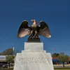 Western outdoor garden popular decorative metal eagle bronze hawk sculpture