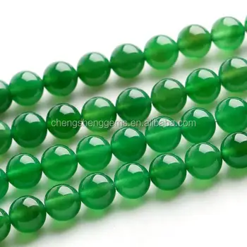 green agate beads