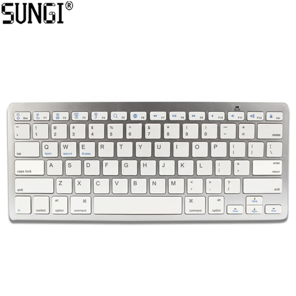 SUNGI Hot Sale Bluetooth Keyboard 3.0 Wireless for Ipad Android Windows Tablet Powered by AAA Battery Factory Supply