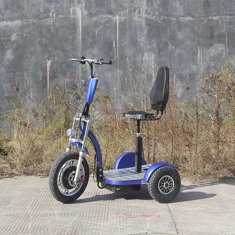 Dual Rear Motor Drive 1000w48v Zappy Three Wheel Electric Scooter Yxeb ...