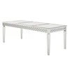 Antique Mirrored Dining Table in Gold/Silver Finish