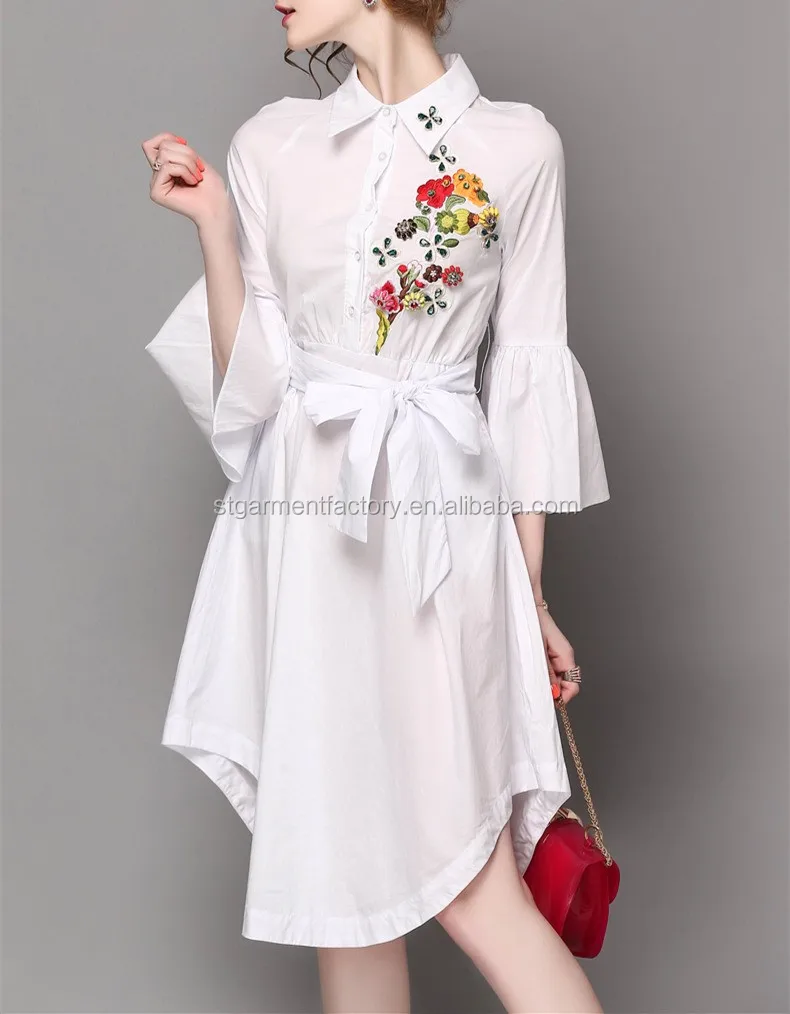 bell sleeve casual dress