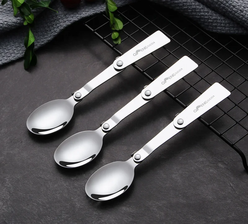 Royal Stainless Steel 304 Mini Spork Metal Flatware Giant Camping
