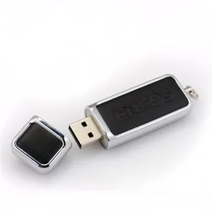 Steel Edge USB Flash Drive Leather Cover