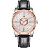 WJ-8106 Simple Leather Band Accept LOW MOQ Add Your Logo Custom Men Watches Wal-Joy Hot Sale Business Male Wrist Watch