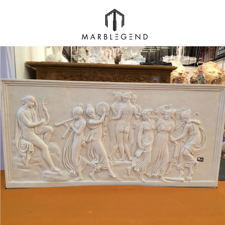 
PFM 100% hand carved decorative relief landscape sculptures 
