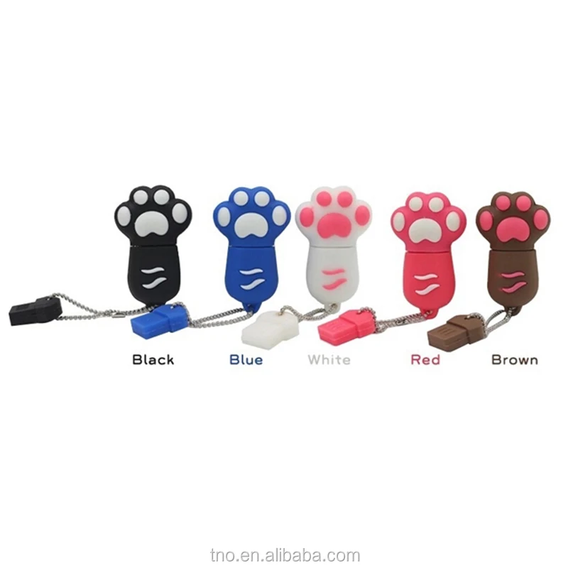 wholesale Cartoon Cat Paw Pen Drive USB flash memory 8GB 16GB 32GB - ANKUX.COM