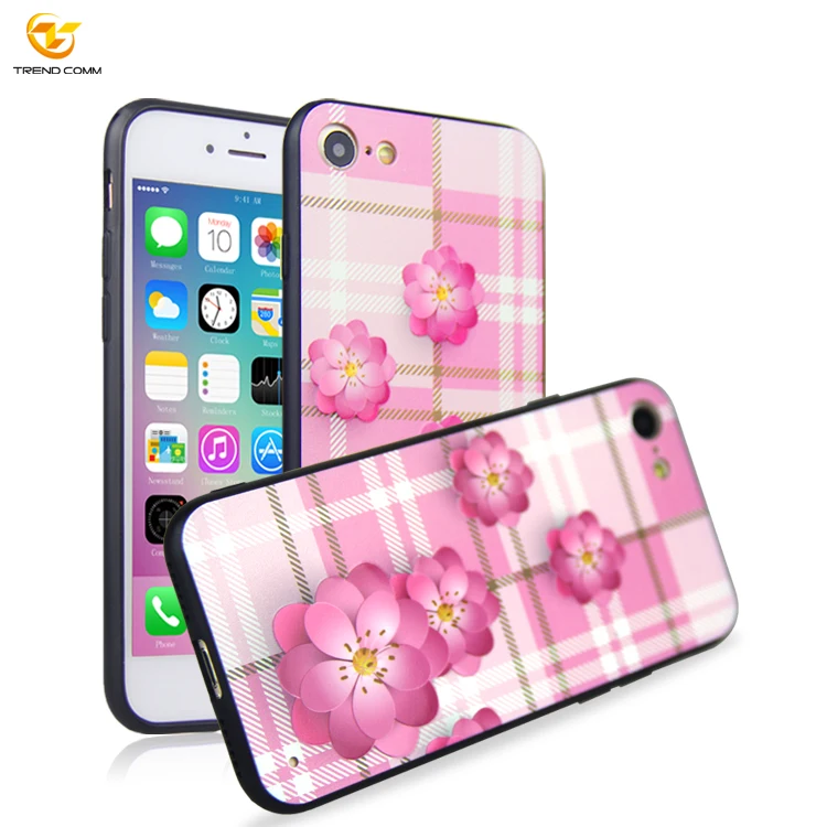 

3D UV effect printing embossed case for apple iphone 8