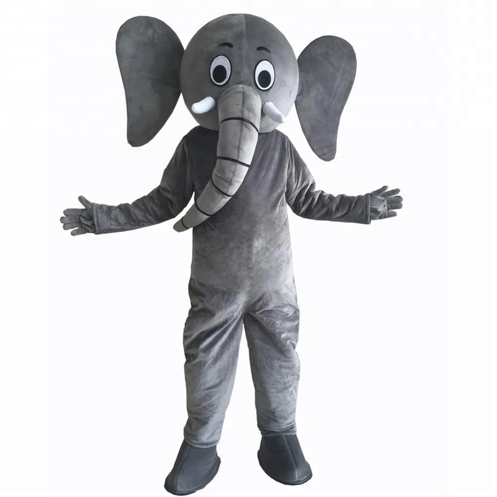 

Elephant Character Costume Fancy Dress Cartoon Mascot Costume Adult Suit Stock, As picture