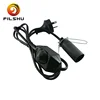 UK/euro plug Rotary dimmer switch E27 socket salt lamp AC power cord