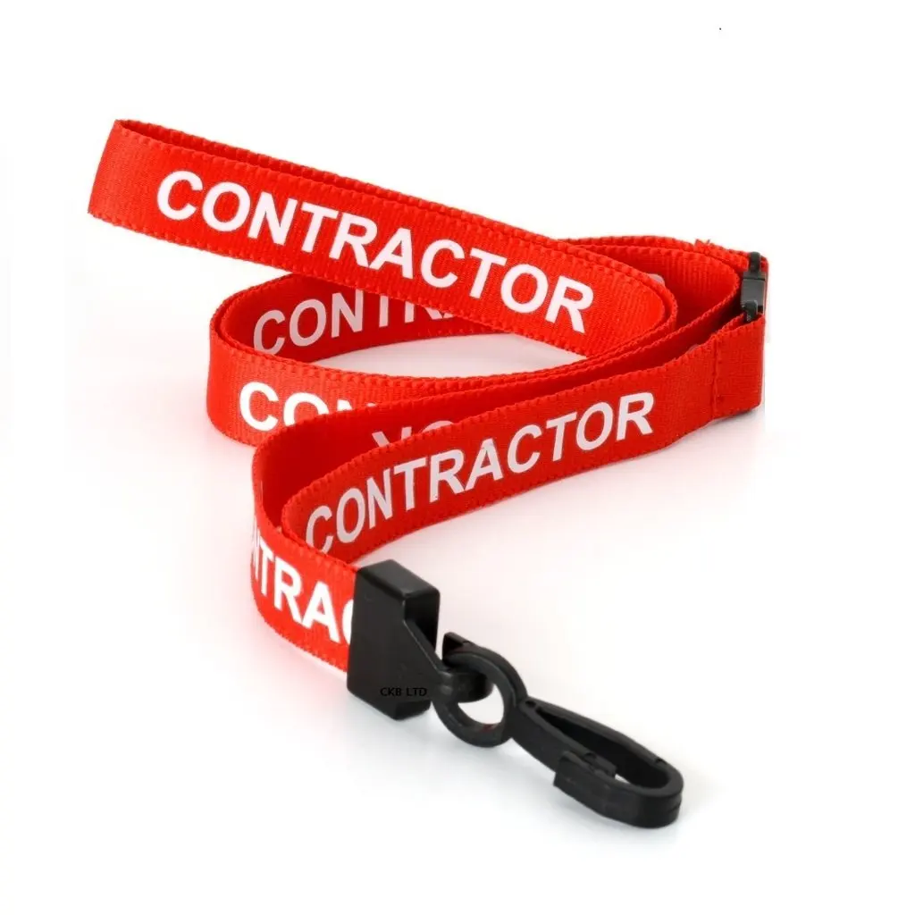 Pull Quick Release Design CKB Ltd 20X Red Staff Lanyards Breakaway Safety Lanyard Neck Strap Swivel Metal Clip for Id Card Holder