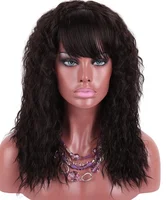 

All Kinds Of Color Curly Synthetic Hair Wig For Black Women Cheap Machine Made Wigs