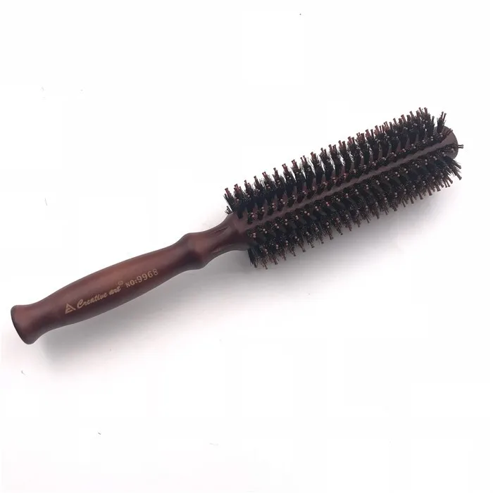 

Professional Pro Hair Brush, Round, Boar Bristle/Nylon, 40mm wood hair brush, N/a