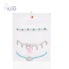 fashion jewelry charm bracelet colorful bangles set accessories for girls