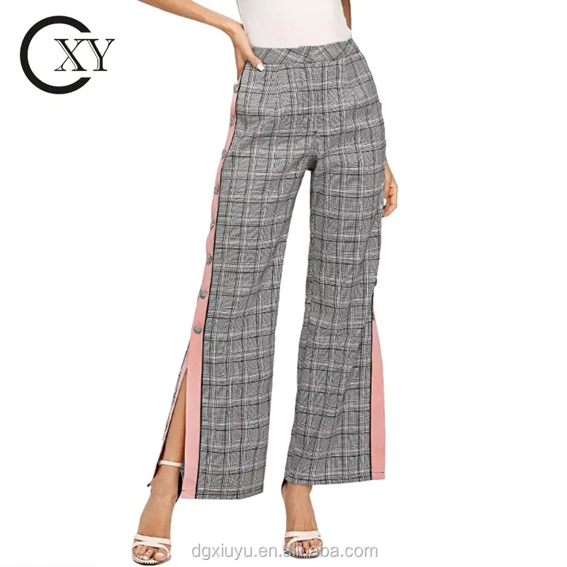 ladies plaid trousers