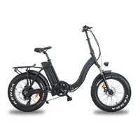 

MTB 20 inch 500W Fat Tire Electric Folding Bicycle Cruiser Bike for Beach Mountain and Snowfiled