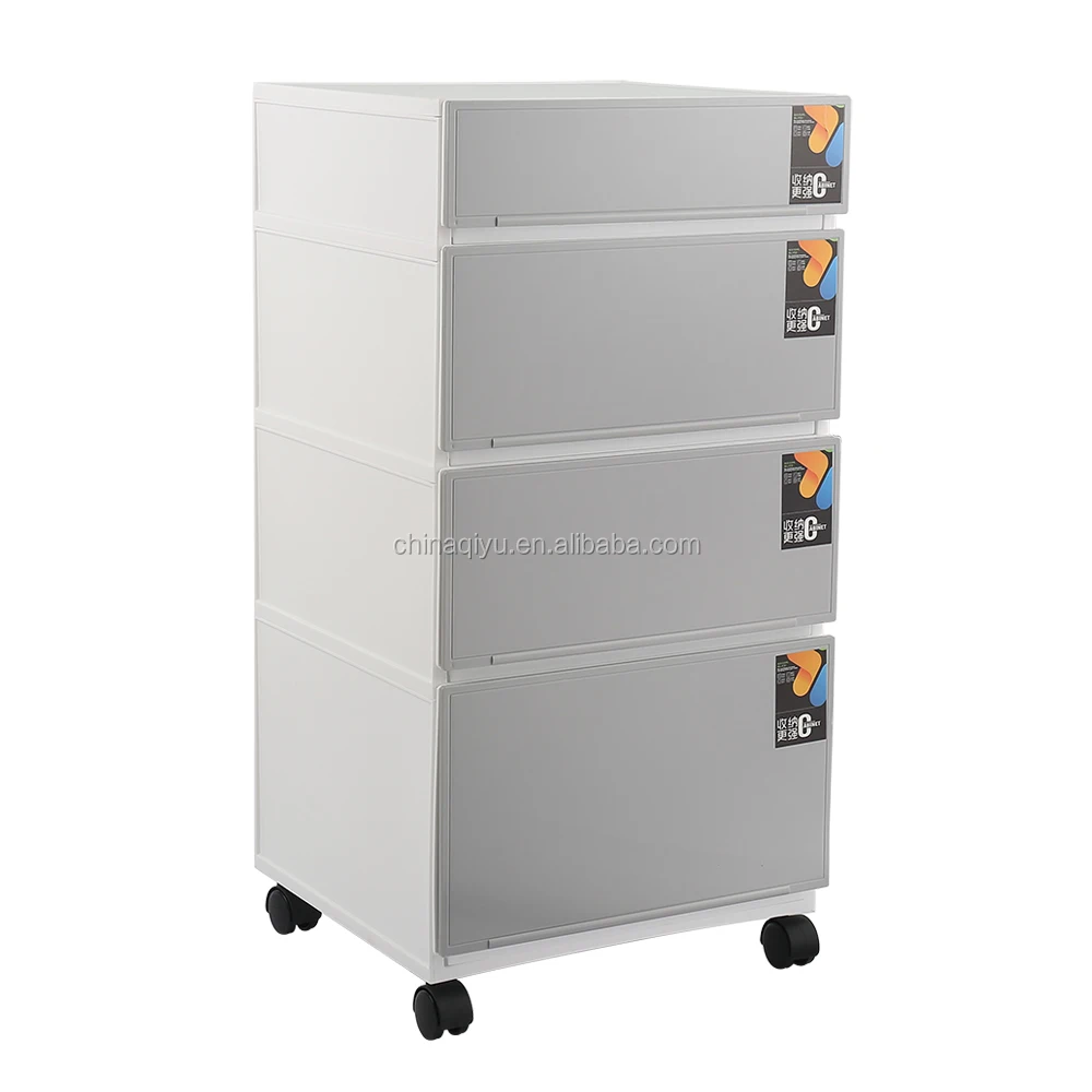 
Modern Home Storage Bathroom Kitchen Living Room Plastic Drawer Storage Cabinet 