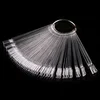 Hot sale Nail art tools 50 Tips Nail Acrylic set Fan Shaped False nail tips for gel pollish display